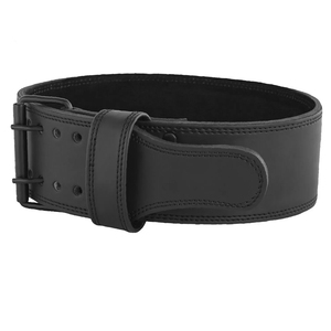 Leather Weightlifting <b>Belt</b> With Buckle Closure Unisex Adjustable Waist Support For Strength <b>Training</b> And <b>Weight</b> Lifting trending - Product Image 3