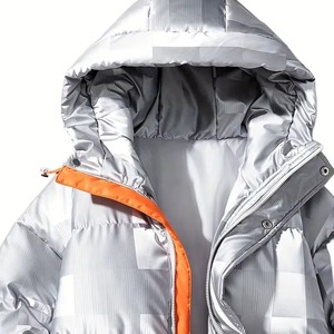 New Style Adjustable <b>Winter</b> Canvas Puffer <b>Jacket</b> for man Front Hooded Design Customizable Color Size High Quality Bamboo - Product Image 4