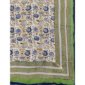 Edredón Reversible de Algodón 100% Estampado a Mano, Estilo Vintage, Ecológico, con Diseño Floral para Uso en el Hogar y Hoteles - Product Image 2