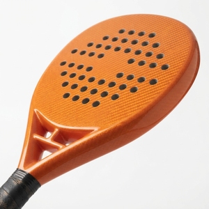 Raquette de padel en fibre de carbone premium, légère, en graphite, noyau en mousse EVA, cadre durable, face texturée, design de poignée équilibrée - Product Image 3