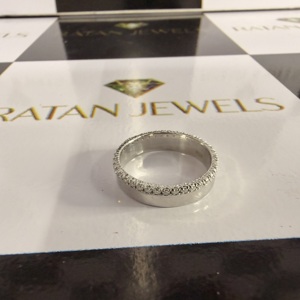 IGI Certified HPHT CVD VVS1 Lab Grown Diamond <b>Fine</b> <b>Rings</b> 14K 18K White Gold <b>Fine</b> Jewelry Engagement Eternity Band <b>Ring</b> - Product Image 3