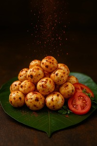 Roasted & Flavoured Makhana (Fox Nuts) Tangy Tomato Low-Calorie Healthy <b>Snack</b> Made in India 90 gms pack - Product Image 2