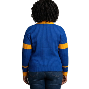 Make Your Custom Good Quality Casual V-Neck for Sorority/Fraternity/Schools/Colleges/Universities Logo Knitted <b>Cardigans</b> <b>Sweater</b> - Product Image 5