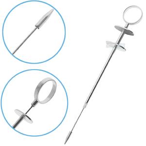 Instruments vétérinaires de qualité supérieure en gros – Instruments pour mamelons – Extracteur de tumeurs pour mamelons à double lame en acier inoxydable - Product Image 3