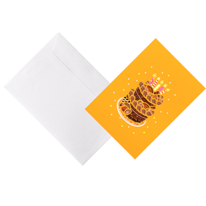 Tarjeta 3D Pop Up con diseño de pastel de cumpleaños y velas de colores, tarjetas de felicitación hechas a mano, manualidades de papel con dibujos animados para celebraciones. - Product Image 4