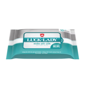 Luck Lady Pocket Size 10 Pcs Alcohol Wet <b>Wipes</b> High Rayon Viscose Non-Woven Fabric Antiseptic <b>Hand</b> Sanitizing <b>Wipes</b> - Product Image 5