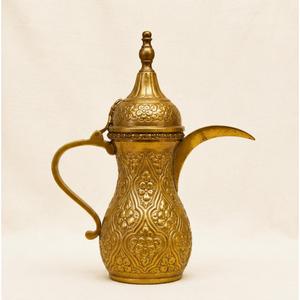 Handmade Metal Brass Arabic Dallah Coffee <b>Pot</b> Traditional Middle Eastern Engraved Pitcher for Luxury Home Decor - Product Image 5
