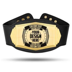 Cinturones de Campeonato Personalizados con Logotipos, Cinturón de Lucha Libre, MMA, Boxeo, Talla Adulto, Metal de Zinc y Cuero - Product Image 1