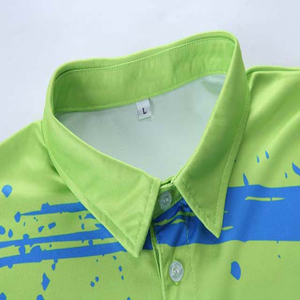 เสื้อตกปลาคุณภาพสูงสั่งทำพิเศษ ผ้าฝ้าย 100% แขนสั้น โลโก้ด้านหน้าแบบรีดร้อน ป้องกันรังสียูวี 50+ ไซส์ใหญ่ แห้งเร็ว - Product Image 3