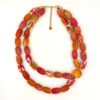 Conjuntos de Joyería Africana Bohemia para Mujer Barode: Gargantilla, Pendientes y Collar de Cuerda con Cuentas de Tela Ecológica, Estilo Tribal y de Alta Costura