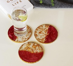 Resin Coasters with Smooth Finish, Durable <b>Waterproof</b> Drink <b>Mats</b> for Beverage Cups Glasses and Mugs - Product Image 5