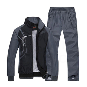 Survêtement d'hiver pour les derniers sports Ensemble de jogging à capuche respirant avec fermeture éclair noire Survêtement pour hommes femmes Vêtements d'extérieur à motif solide - Product Image 1