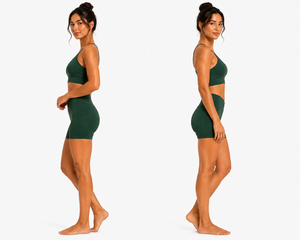Women Adjustable Strap Sports Bra Cross Waist Pocket Shorts Set Yoga Fitness Gym Workout Activewear Outfit - Product Image 4