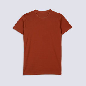 Camiseta Casual de Hombre de Alta Calidad con Textura, Ligera y Fresca para Verano, Venta al por Mayor, Camiseta Casual de Algodón Liso para Hombre - Product Image 4