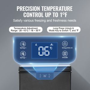 Congelador horizontal compacto de 2.22 pies cúbicos/63 L con 2 cestas extraíbles, puerta superior abatible, ideal para hoteles - Product Image 4