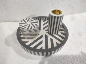 Handmade Resin Inlay Bakhoor Incense Burner Set <b>Eid</b> Ramadan Mubkhar Oud <b>Box</b> Burner Mubkhara Candle Jars FAIZA CRAFT High Quality - Product Image 5