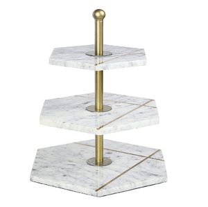 Royal Designer <b>Marble</b> <b>Cake</b> <b>Stand</b> 3 Tier <b>Stand</b> Square Shape <b>Marble</b> Round Tabletop Round <b>Cake</b> <b>Stand</b> Elegant - Product Image 6
