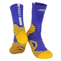 Chaussettes de sport respirantes antidérapantes numérotées sur mesure pour le basketball, le football, le volley-ball, avec logo imprimé numériquement, vente en gros Vietnam