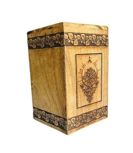 Urnes funéraires en bois pour cendres humaines adultes, personnalisables - Product Image 3