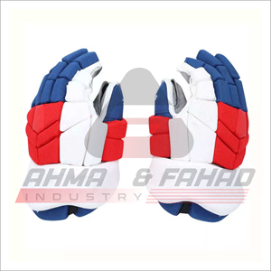 Gants de hockey sur glace OEM d'hiver en cuir de haute qualité, à doigts complets, antidérapants, légers, avec fermeture auto-agrippante, emballage personnalisé - Product Image 2