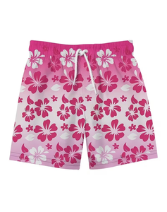 <b>Men's</b> Floral Print Board Shorts Quick Dry Drawstring Waist Casual Swim <b>Trunks</b> for Beach Summer - Product Image 3