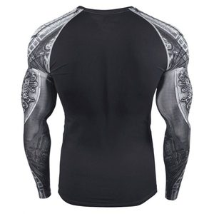 เสื้อรัดกล้ามเนื้อแขนยาวสำหรับผู้ชาย BJJ MMA  ตะเข็บเสริมความแข็งแรง  ชุดสำหรับฝึกซ้อม No Gi Grappling  ผลิตในอเมริกา ปี 2026 - Product Image 6
