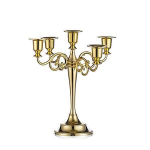 Magnifique porte-bougie décoratif avec support en métal poli pour la décoration d'éclairage de mariage, de festival ou de maison - Product Image 5