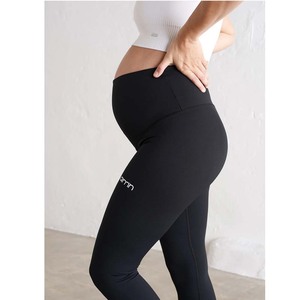 Women High Waist <b>Maternity</b> Yoga Jumpsuit Black Spaghetti Strap Tummy Control Full Length Solid Color <b>Bodysuit</b> for Fitness - Product Image 3
