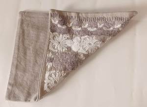Square Embroidered Floral Cushion <b>Cover</b> In <b>Grey</b> And White Bohemian Style Cotton Linen Home Decor Pillow Case - Product Image 4