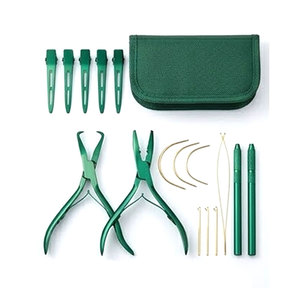 Kit d'outils pour extensions de cheveux pour salon et barbier, équipement professionnel pour l'application et le retrait d'extensions de cheveux, robuste - Product Image 1