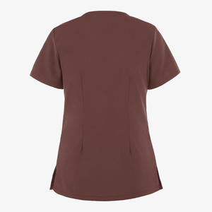 Tenues Médicales Tendance Été pour Femmes et Hommes – Ensembles Blouse et Pantalon d'Infirmière Col V Extensibles 4 Directions, 100% Coton Tricoté Respirant - Product Image 4