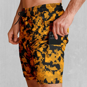 Shorts décontractés pour hommes à sublimation couleur personnalisée, 100 % polyester, séchage rapide et respirant, taille haute avec cordon de serrage - Nouveauté 20026, vente chaude - Product Image 5
