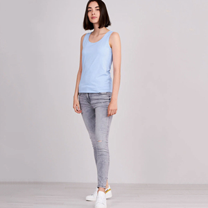 Camisetas de Yoga con Cuello Redondo para Mujer, Ligeras, de Tela Tejida Elástica y Compresiva, Transpirables, Estilo Urbano, con Logotipo Personalizado - Product Image 5