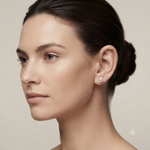 Classic IGI Certified VVS2 Minimalist 2CT Pear Diamond Lab Created Diamond 18K White Gold Solitaire Stud <b>Earrings</b> <b>Fine</b> Jewelry - Product Image 4