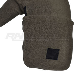 ถุงมือล่าสัตว์แบบพลิกเปิดได้สำหรับอากาศหนาว สีเขียวมะกอก ถุงมือแบบถอดเปลี่ยนได้ MOQ ต่ำ รับผลิตแบรนด์ส่วนตัว ถุงมือขนแกะโพลาร์ - Product Image 2