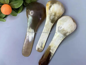ช้อนเขาควายน้ำหนักเบาทำจากอุปกรณ์รับประทานอาหารหรูหราช้อนเขาวัวมีคุณภาพสำหรับของขวัญปลอดภัยช้อนเขาวัว - Product Image 3