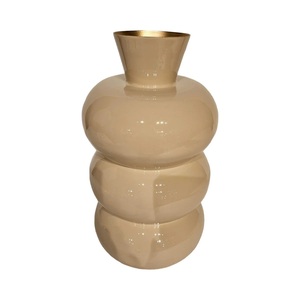 Vase à fleurs esthétique à triple bulle, style nordique, en métal, pour la décoration intérieure moderne, la maison, le bureau, la décoration de bureau - Product Image 1