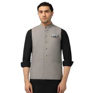 Chaleco Elegante para Hombre, Traje de Boda Pakistaní, Chaleco Étnico Bordado, Ropa Festiva para Fiestas, Tallas y Colores Personalizados, Venta al Por Mayor - Product Image 1