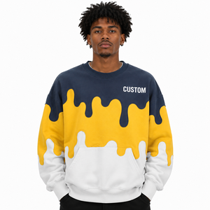 Hoodies personnalisés à imprimé dégradé, en molleton épais, coupe oversize, streetwear, pull unisexe pour homme, mode, en gros - Product Image 6
