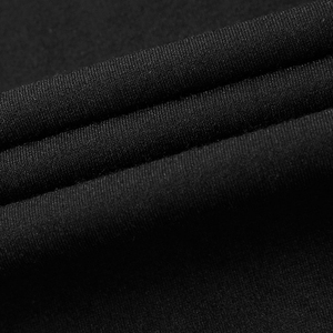 Survêtement noir pour homme, col rond zippé, vêtements de sport décontractés, séchage rapide, polyester, tenue d'été, couleur unie, coupe classique, design 2 en 1 - Product Image 5