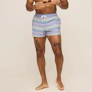 Short de bain homme personnalisé avec logo, coupe classique, séchage rapide, poche interne pour clés, ajustement sécurisé - Product Image 1