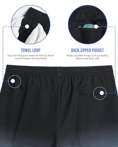 Pantalones Cortos Deportivos 2 en 1 para Hombre, de Secado Rápido, Transpirables, para Ciclismo, Entrenamiento Activo, con Forro, para Correr, Ejercicio, Baloncesto - Product Image 4