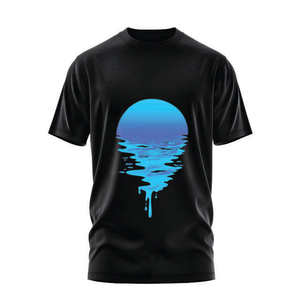 Camiseta Unisex Extra Grande de Algodón Personalizada con Logotipo Sólido, Patrón Animado, Impresión Gráfica en Serigrafía sobre Tela Jersey, Camiseta para Hombre - Product Image 5