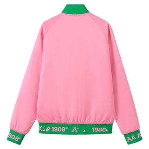 Veste en satin AKA de haute qualité sur mesure pour les sororités et les fraternités, design personnalisé, vestes grecques AKA, design grec pour AKA - Product Image 2