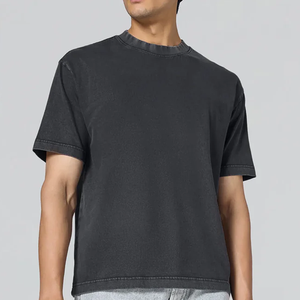 Camiseta de Hombre Más Vendida, Transpirable, con Lavado Ácido, de Secado Rápido, Estilo Urbano y para Uso Diario, Tela de Algodón Suave - Product Image 4