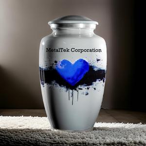 New Adult Cremation Urns <b>for</b> <b>Ashes</b> Secured Lid Handcrafted Aluminum Metal Funeral Urns <b>Keepsake</b> <b>Ashes</b> Memorial Jars Low Price - Product Image 3