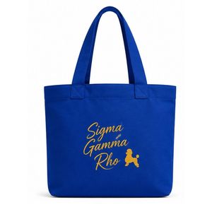 Bolsa de Mano Personalizada con Letras Griegas para Mujer, Bolso de Hombro Reutilizable y Elegante para Compras, Amplia Bolsa de Uso Diario para la Universidad - Product Image 1