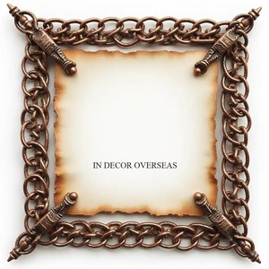 <b>Round</b> Metal Mirror <b>Frame</b> With Embossed High Grade Gold Finish Ornate Floral Design Decorative Wall Art For Home Interior Supply - Product Image 4