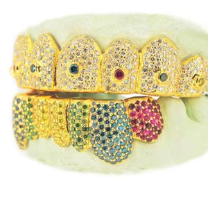 Grillz de Lujo de Plata 925 Chapada en Oro con Moissanita, Aspecto Liso y Refinado, Claridad VVS - Product Image 3