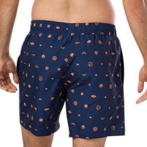 Shorts de Baño para Hombre, Color Azul Marino, con Estampado por Sublimación, Secado Rápido, con Cordón Ajustable, para Playa, Surf y Piscina, Cómodos para Vacaciones de Verano - Product Image 2